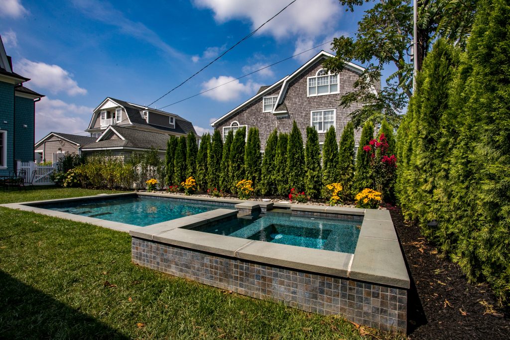 landscaping around pools